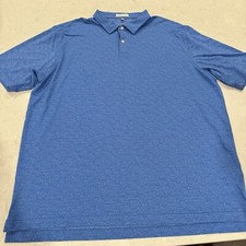 Peter Millar Polo Shirt Mens XXL Skull Geometric Golf Summer Comfort