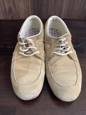 Vintage Hyde Women Size 10 Bowling Shoes Tan Beige Suede Leather