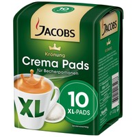 German Jacobs Coffee Crema Pads -10 X Xl Pads- For All Pad Machines German Jacobs Coffee Crema Pads -10 X Xl Pads- For All Pad Machines