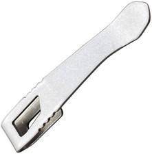 LynchNW Microtech MSI Clip For Knives Stonewash Finish Stainless Steel USA MADE
