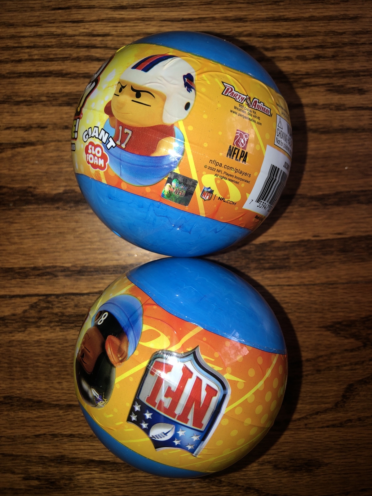 NFL Series 2 Jumbo Squeezy Mates Giant SloFoam BLIND Capsule Pack of 2 733947003482 eBay