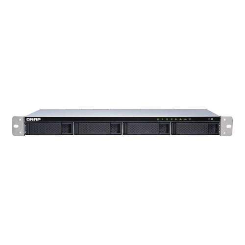 QNAP TS-431XeU NAS Rack (1U) Collegamento ethernet LAN Nero, Acciaio inossidabil