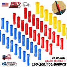 50/500x Assorted Insulated Crimp Terminals Electrical Wire Cable Butt Connectors