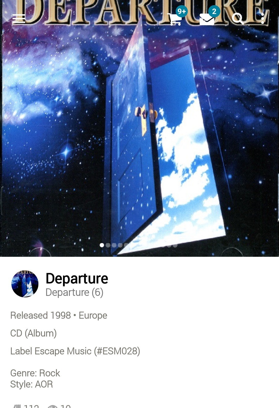 Departure ~S/T Rare Hidden 3 Tracks Version CD 1998 Hi-Tech AOR Melodic Rock