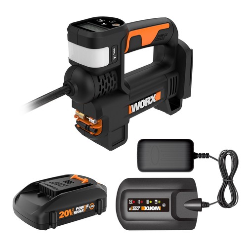 Worx WX092L 20V Power Share Portable Air Pump Inflator 150 P