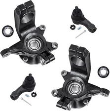 Front Steering Knuckles Hub Bearings Outer Tie Rods Kit for 2008-2011 Ford Focus