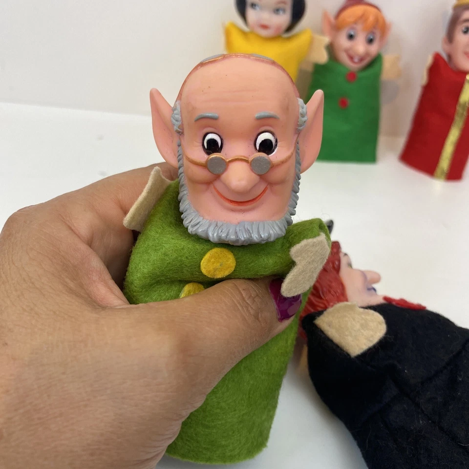 5 títeres de mano blancos como la nieve Disney vintage Foto 4 de 4