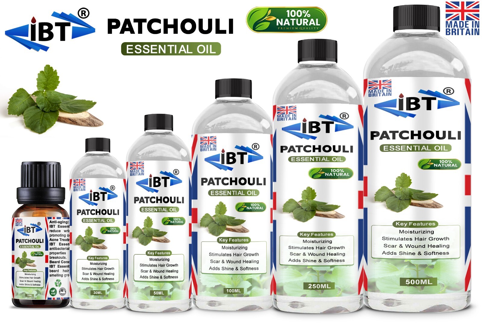 100% Pure Patchouli Essential Oil for Aromatherapy & Home Diffusers-image