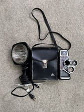 Antique Tower Electric Eye 8 MM Movie Camera With Leather Case And Light Ex.Work