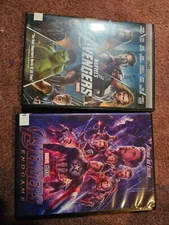 Avengers: Endgame (DVD, 2019) and Avengers (DVD, 2012)
