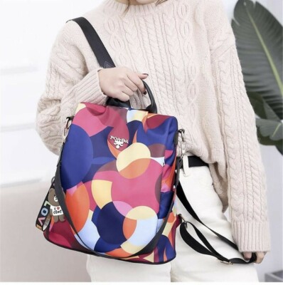 Poaba anti-theft and waterproof Backpack Multicolor | eBay