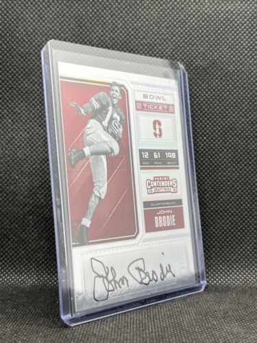 2018 Panini Contenders Collegiate #22/25 John Brodie Gold Auto Stanford - Picture 2 of 6