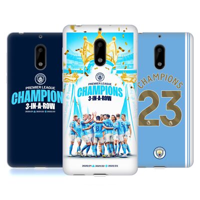 OFFICIAL MANCHESTER CITY MAN CITY FC 2023 CHAMPIONS GEL CASE FOR NOKIA PHONES 1