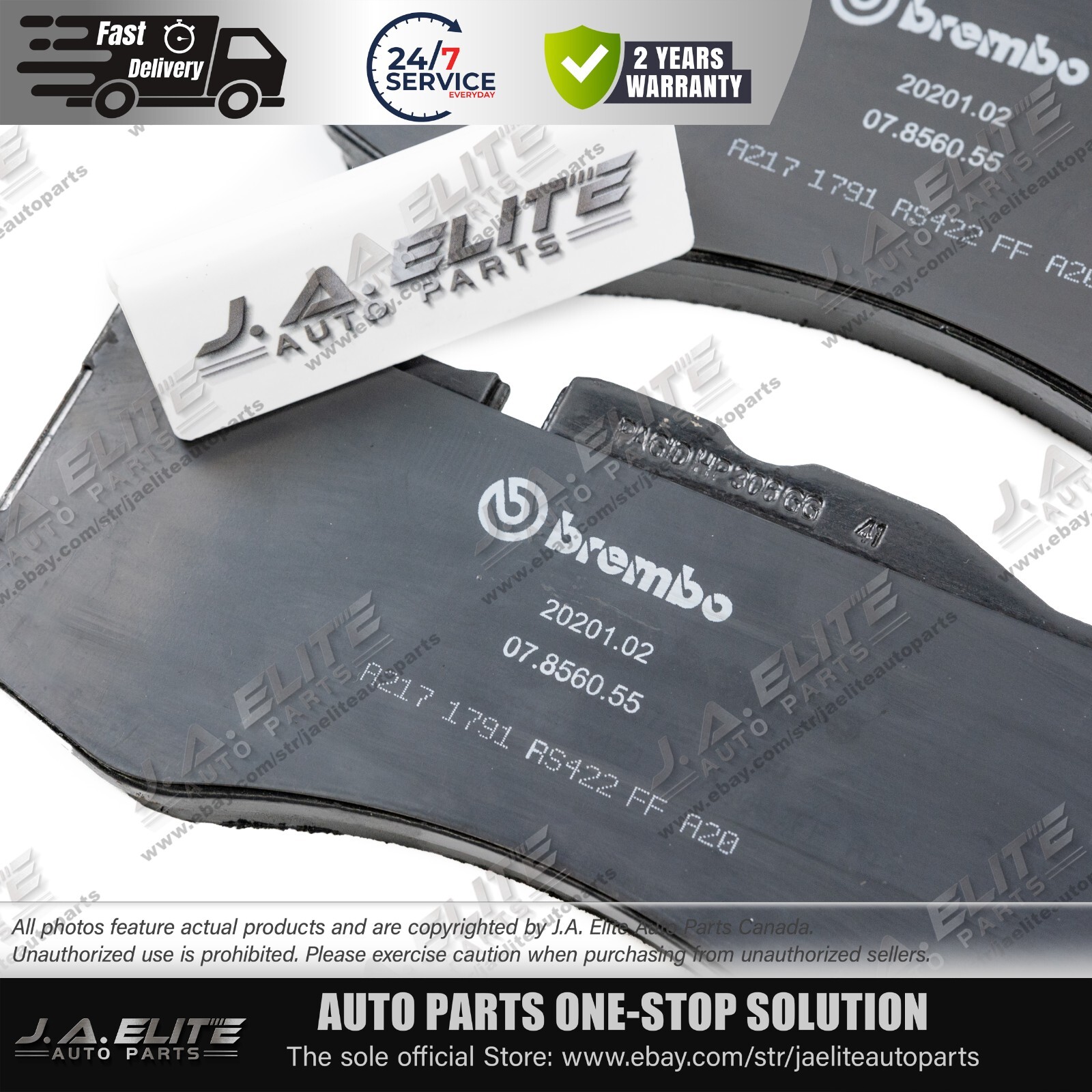 Aston Martin DB11 2018–2022 Front Brake Pads (Non-CCB) • NEW-Fit + Sensor