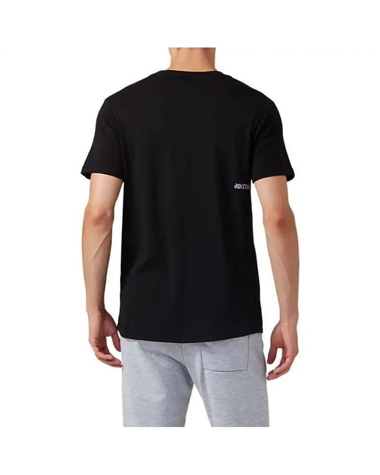 - Asics Tiger DT PKT SS Tee Maglia Maniche Corte Uomo, Performance Black - Immagine 2 di 4