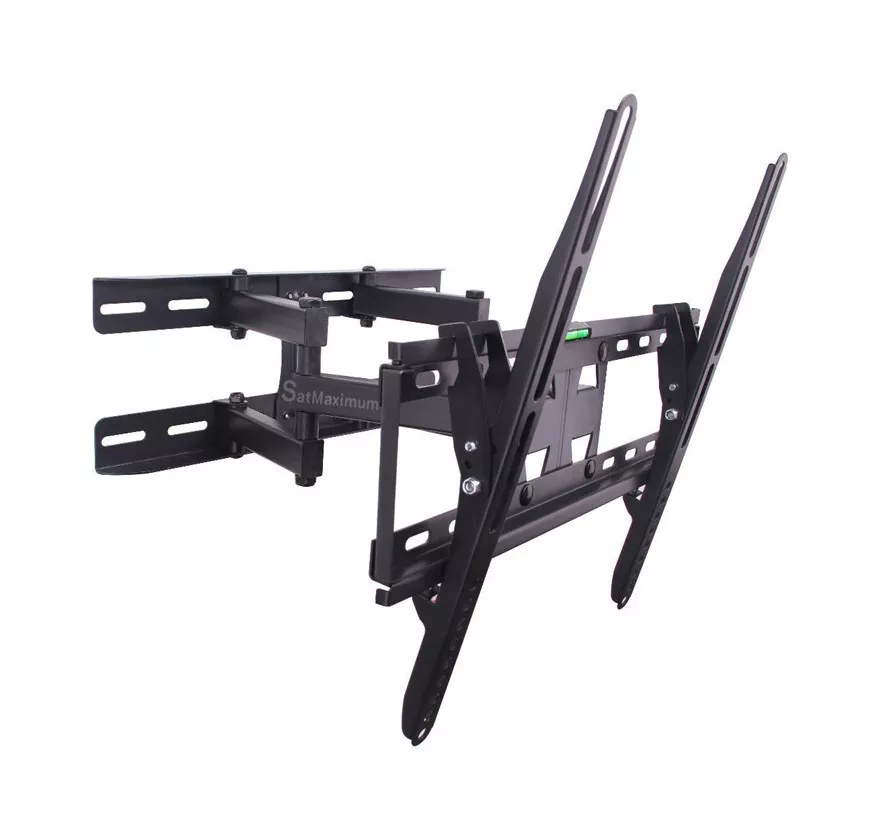 Paquete de 5 - Soporte de inclinación giratorio de doble brazo de movimiento completo con pantalla de 23-56 pulgadas para montaje en pared para TV Foto 2 de 4