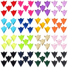 5 PCS Men's Pocket Square Hanky Wedding Party Accessories Satin Handkerchief