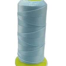 One Spool Sky Blue Nylon Beading Weaving Sewing Thread Cord String 210D/12,9,6,3