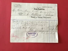 William Adam Wright & Timber Merchant 1905 High Blantyre receipt R33633