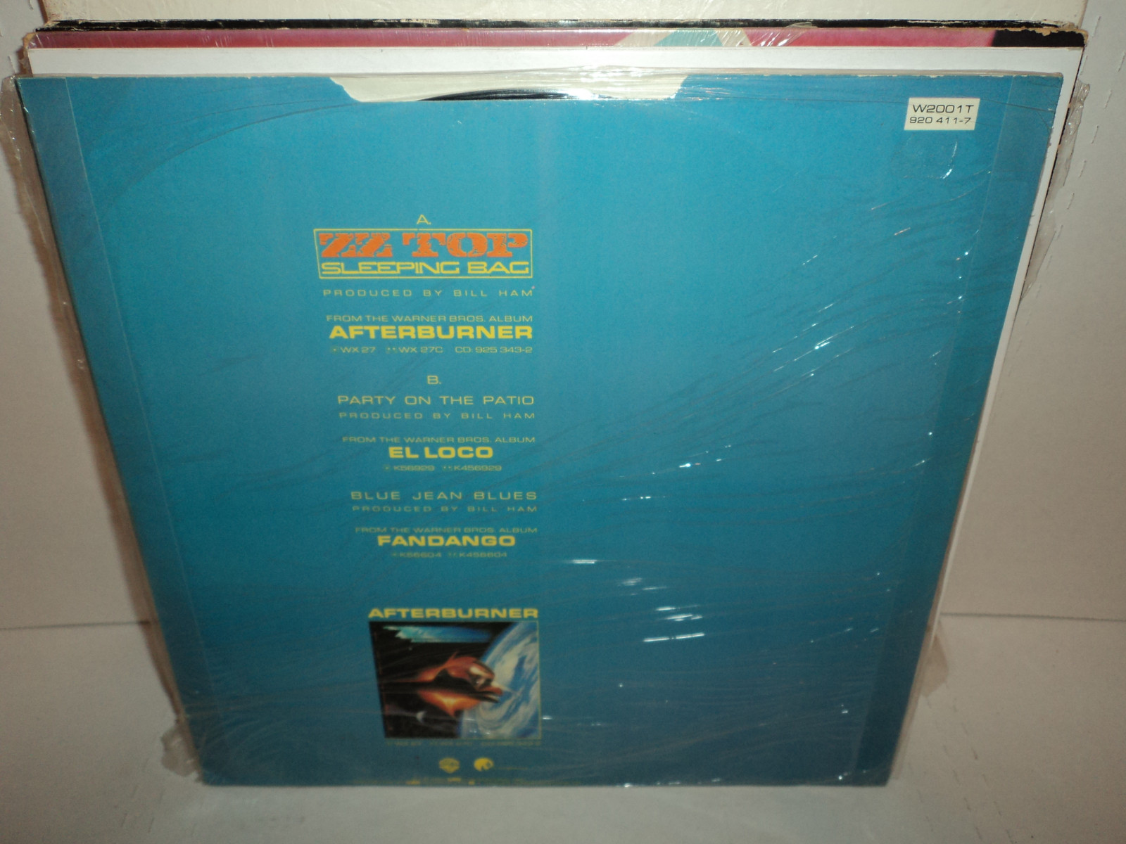 ZZ TOP Sleeping Bag / Party on the Patio Blue Jean Blues UK 12" 45