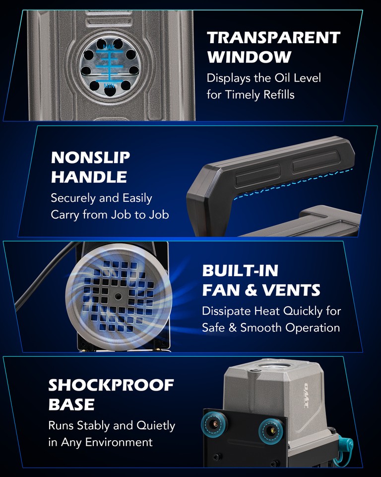 Pompe à Vide Pour Climatisation Et Réfrigération - 3,5 CFM - Compatible R410a, R134a - Marque Segawe