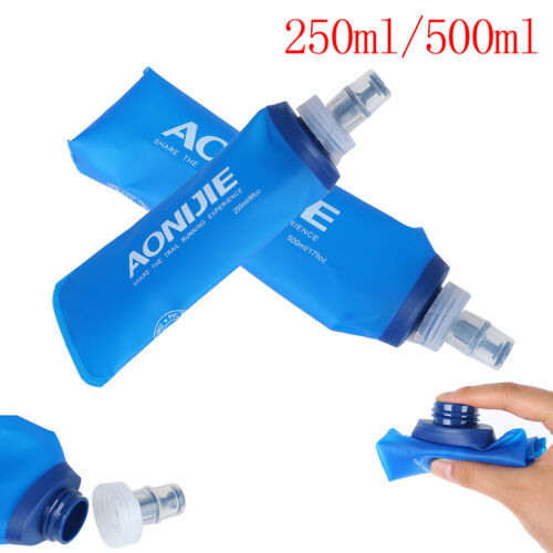 AONIJIE TPU Folding Soft Flask SportS Water Bottle for Camping Hiking - Picture 1 of 14