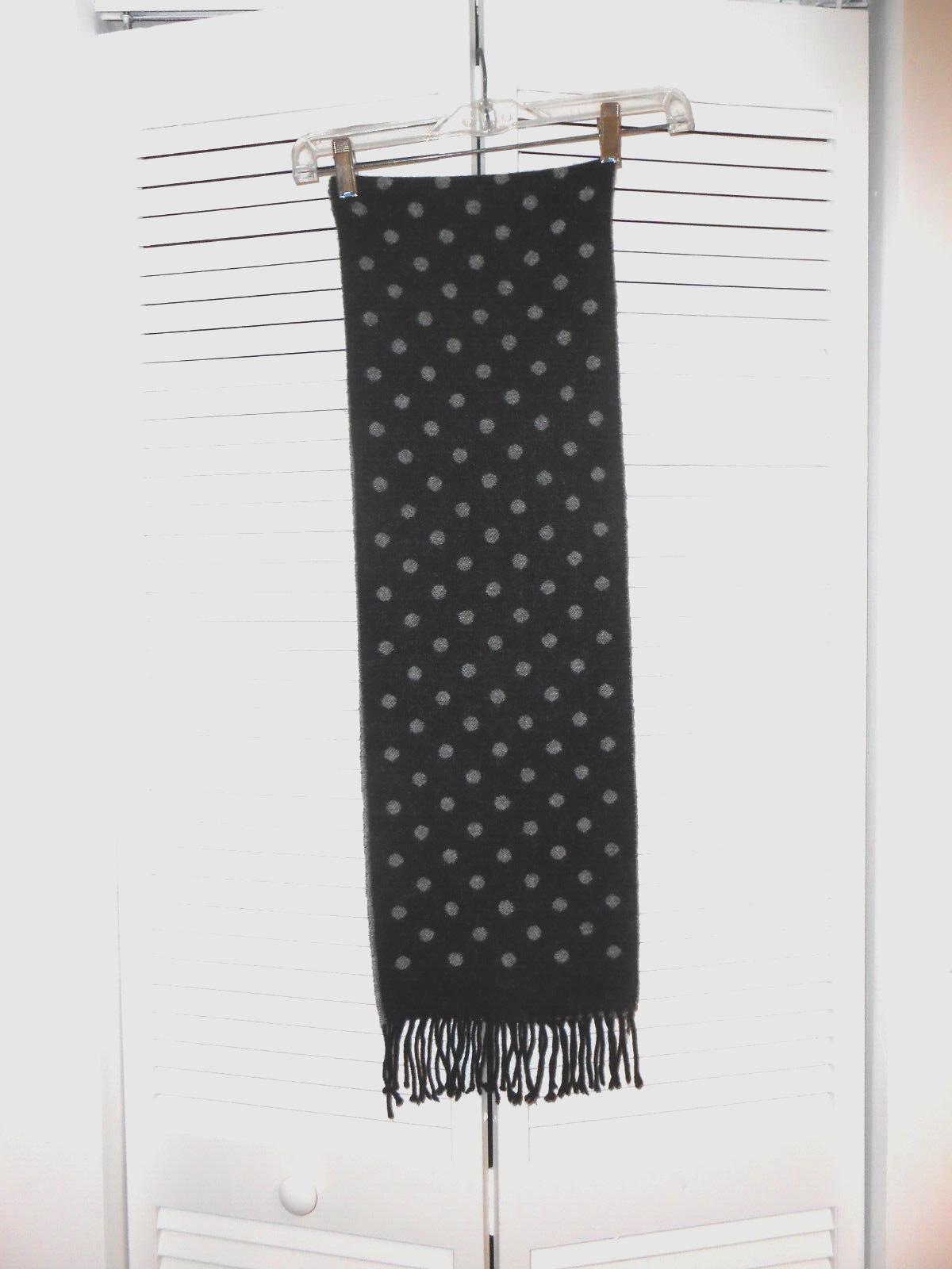 CHARTER CLUB LUXURY--100% CASHMERE POLKA DOT SCARF--59