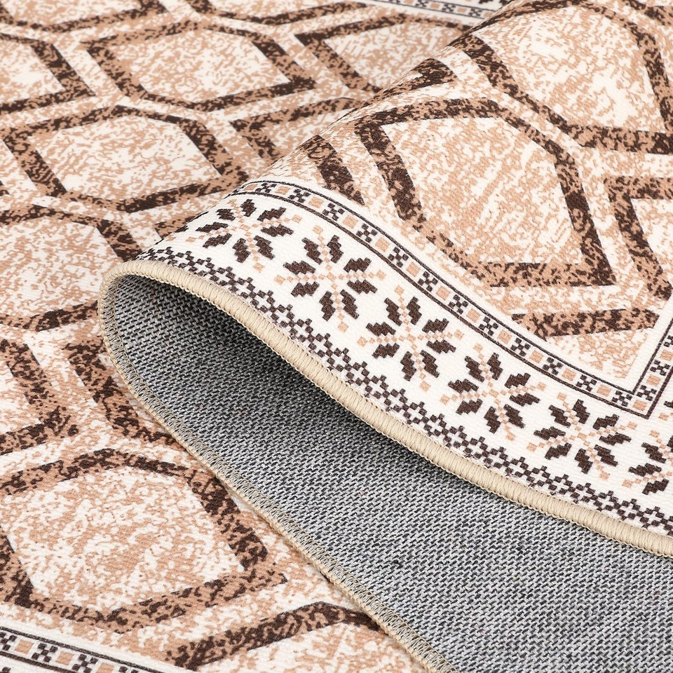 Modern Moroccan Area Rug, 9x12 Machine Washable Rug Carpet, 9x12 Stain