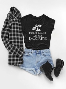 camiseta dracarys mujer