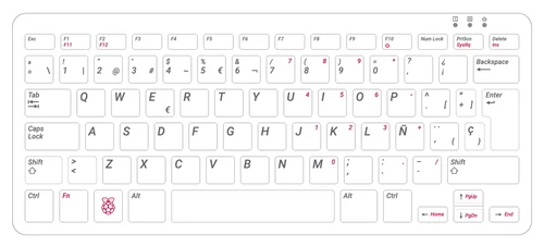 Raspberry Pi 400 Personal Computer 4G Ram-SPANISH Layout Keyboard RPI400-ES