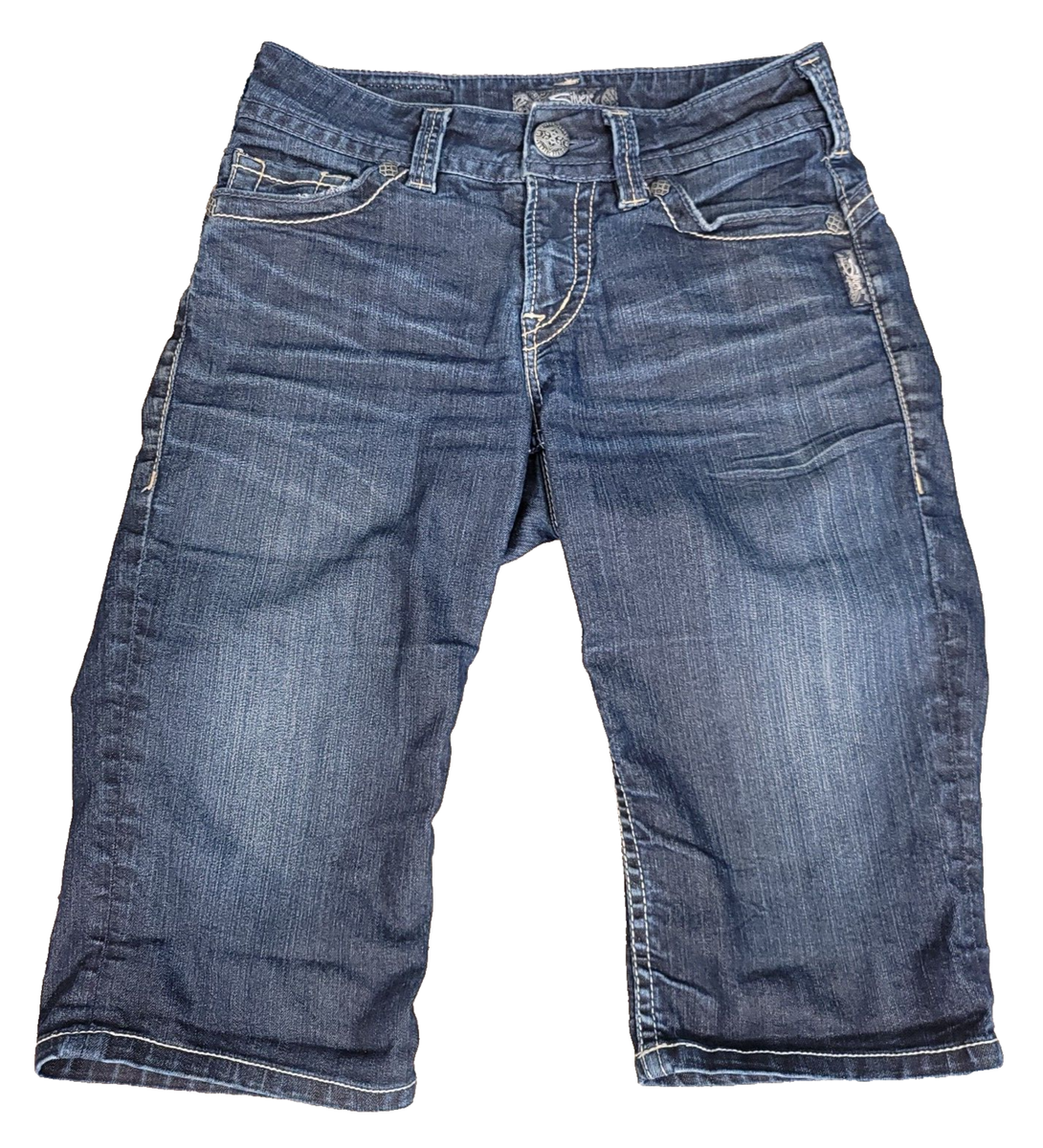 Women's Silver Jeans Suki Rose Surplus bermuda shorts Size Tag W26