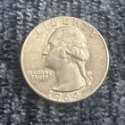 1964 D Washington Quarters, Set Of Two, 90% Silver Coins