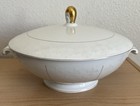 Rosenthal White Velvet (gold) 9” Covered Round Vegetable Bowl  — photo 1