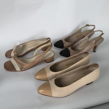 Lot of 3 Vintage Ferragamo Heels, 6.5