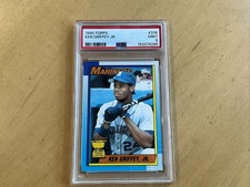 1990 TOPPS Ken Griffey JR RC BLOODY SCAR ERROR  #336 All Star Rookie Card PSA 9
