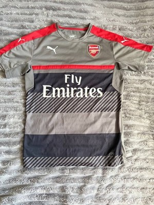 Arsenal FC 2016-17 Puma Training Football Shirt Jersey Size M Men's Gray