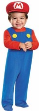 Mario Infant Nintendo Super Brothers Fancy Dress Halloween Toddler Child Costume