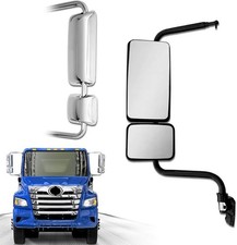 Chrome Door Mirror Fit For 2011 Hino 238 258 268 338 Semi Trucks Left Driver...