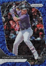 2020 Panini Prizm Yonathan Daza RC Blue Donut Circles /199 Colorado Rockies #13