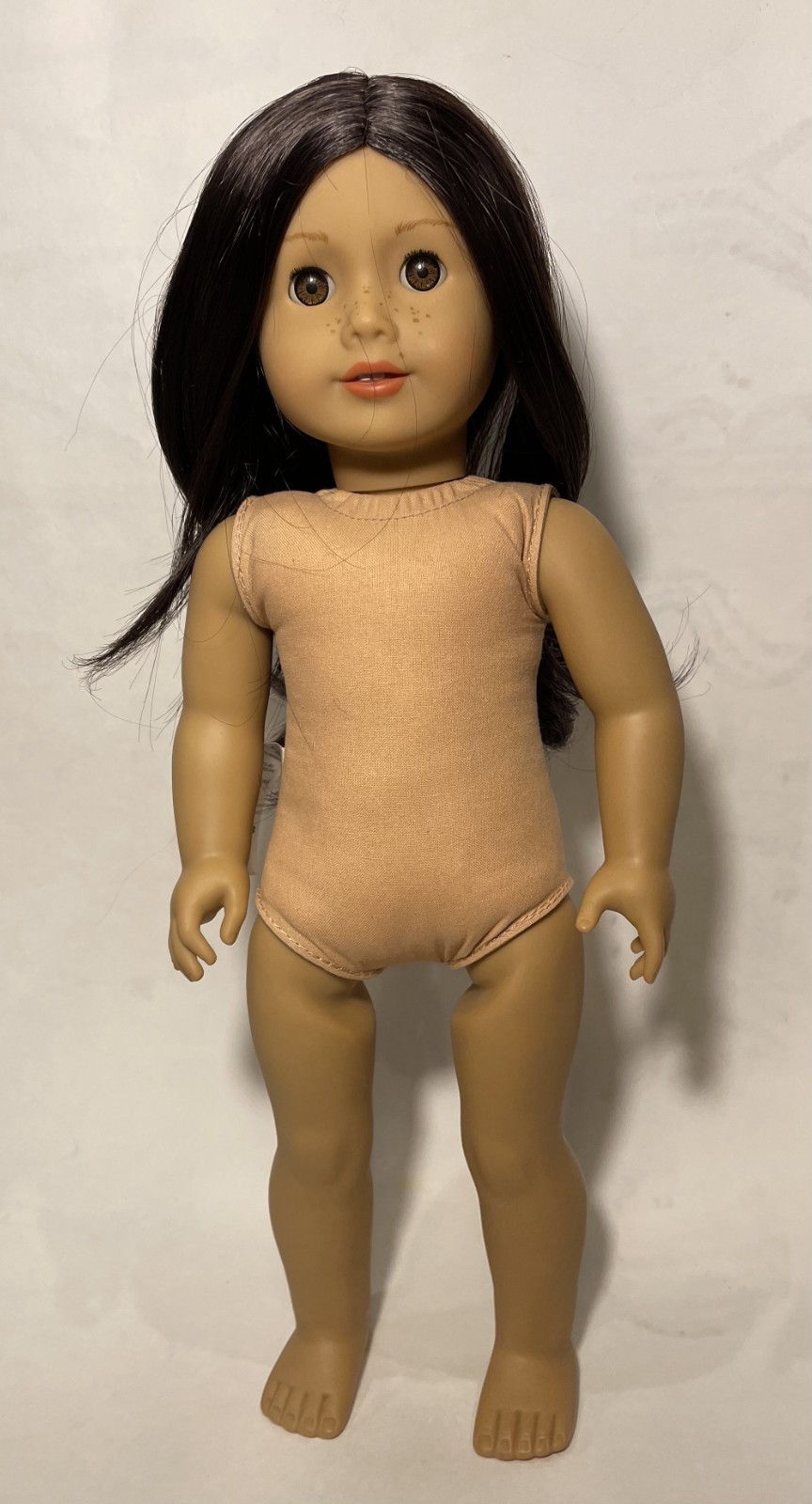 American Girl Doll Tenney Grant Rewigged with Dark Brown Hai