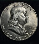 Choice Uncirculated 1952 San Francisco Franklin Half Dollar Silver 50C key Date
