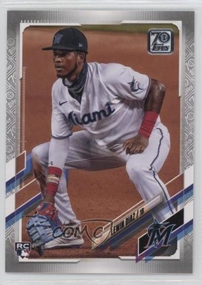 2021 Topps Platinum Anniversary /70 Lewin Diaz #417 Rookie RC b8h