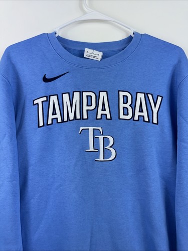NWT Nike x MLB Tampa Bay Rays Men’s XL Blue Fleece Crewneck Sweatshirt $75