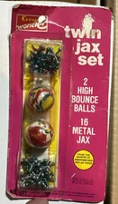 Vintage 1980 Chemtoy Wonder Twin Metal Jax Set 16 Jax 2 Balls New Sealed Toy