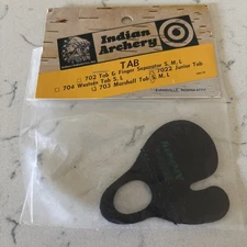 NEW Traditional Indian Archery Finger Tab 703 Marshall Tab Sz Small USA
