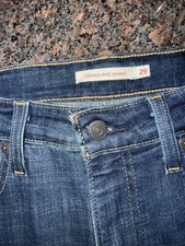 Levi  s 721 High Rise Skinny Stretch Denim Jeans Dark Wash Womens 29 New
