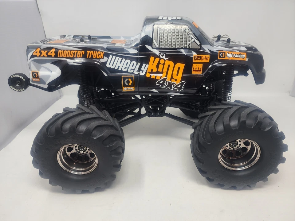 HPI Racing Wheely King 4X4 Ready to Run Traxxas XL5 Titan 550 Metal Parts - Image 3 of 4