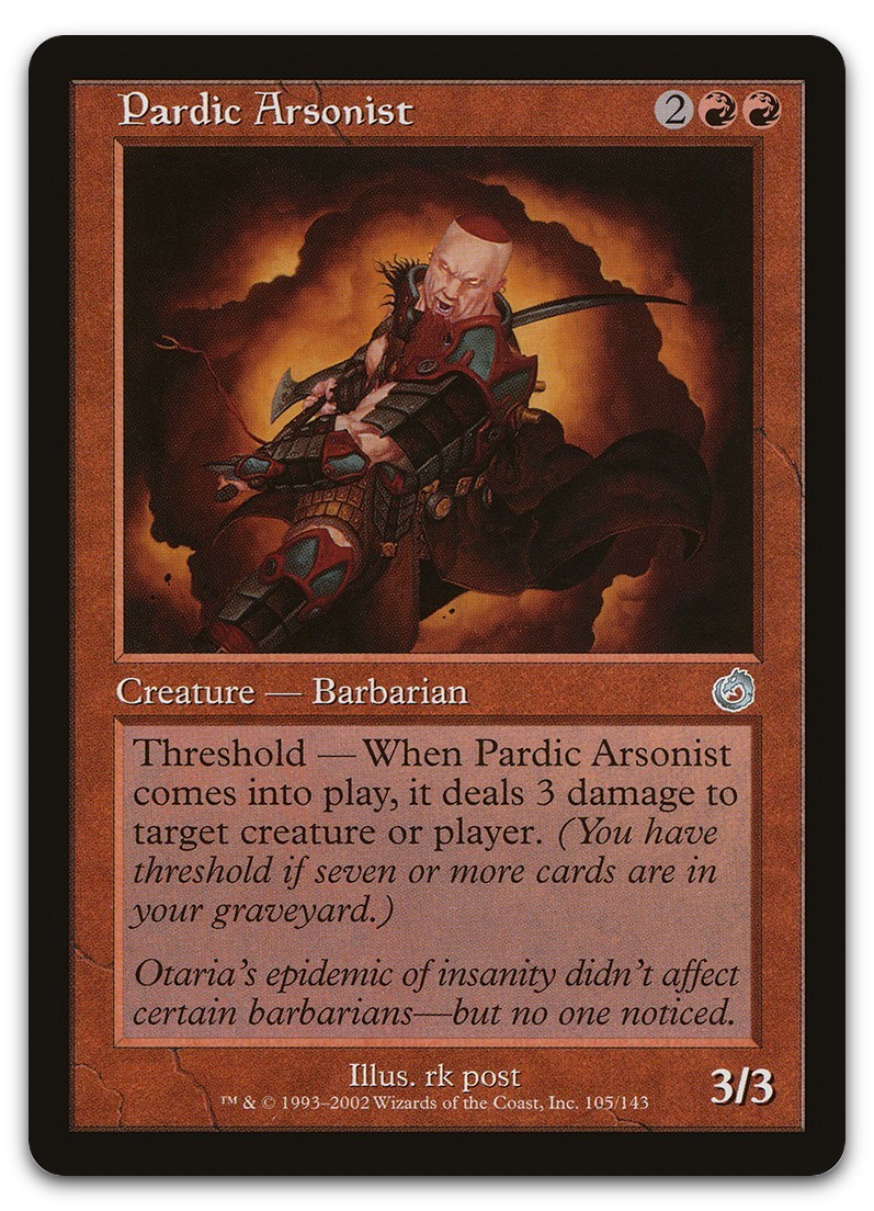 Pardic Arsonist #105 (LP) Torment TOR Magic MTG