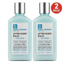 DUKE CANNON AFTER SHAVE BALM ICE COLD MENTHOL ALCOHOL HYDRATE (2 PACK)