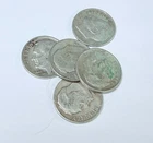 ROOSEVELT SILVER DIMES LOT OF 5 - 90% SILVER FREE SHIPPING #7971